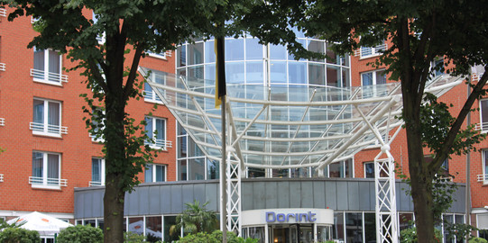 The view on the Dorint Hotel main entrance