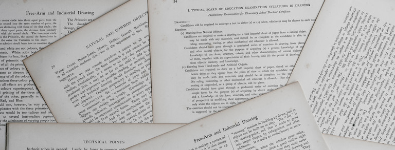 Pages of some scientific papers lying in disarray